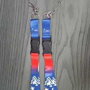 2 NEW England Patriots Lanyards